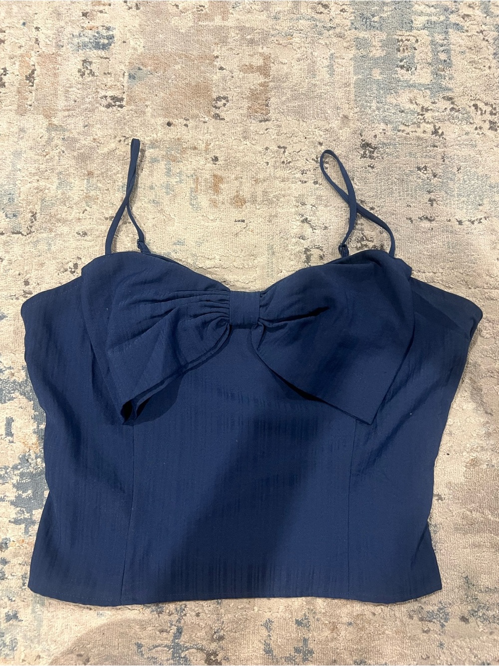 Sienna Sky Navy Bow-Front Cami Bandeau